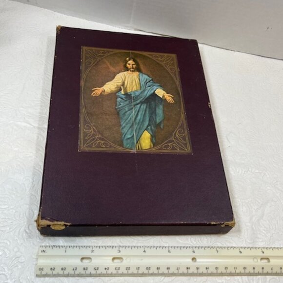 VTG 1955 "My Catholic Devotions" Catholic Manual of Prayers Leather Covers - Picture 15 of 16